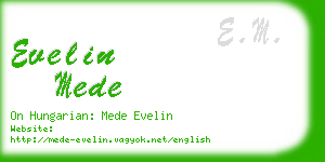 evelin mede business card